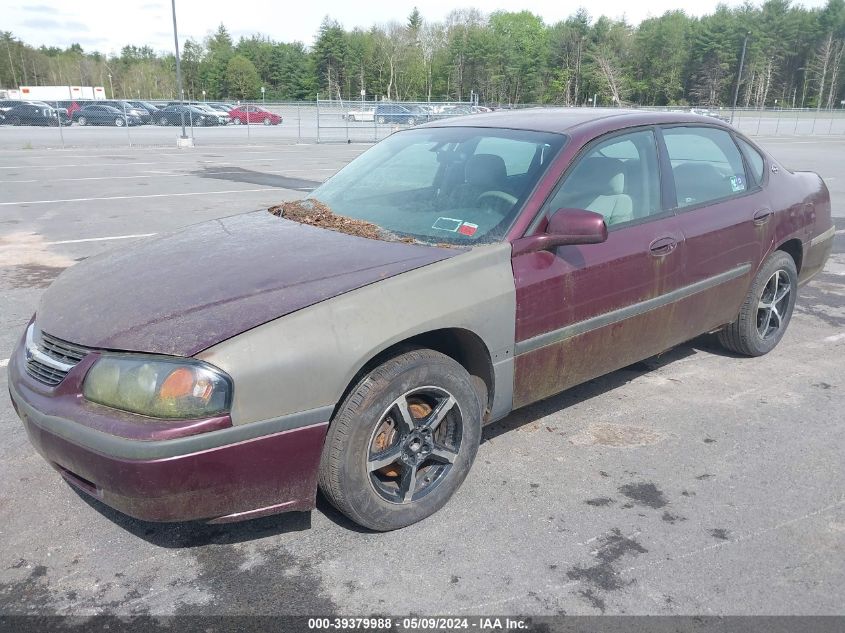 2004 Chevrolet Impala VIN: 2G1WF55E249256252 Lot: 39379988