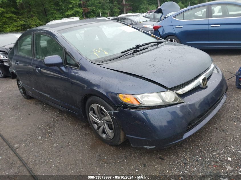 2008 Honda Civic Lx VIN: 2HGFA16508H508588 Lot: 39379997