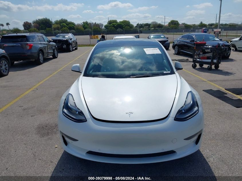 2022 Tesla Model 3 Long Range Dual Motor All-Wheel Drive VIN: 5YJ3E1EB4NF168487 Lot: 39379998