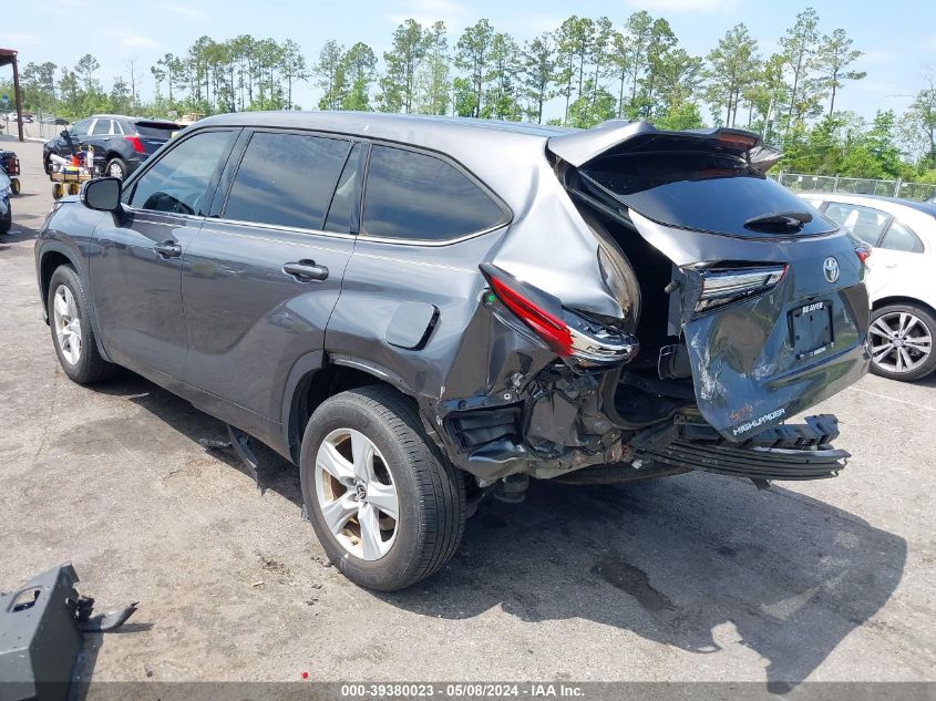 2021 Toyota Highlander L VIN: 5TDCZRAH0MS054848 Lot: 39380023