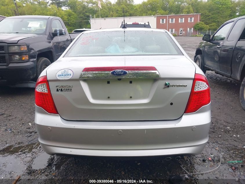 2010 Ford Fusion Hybrid VIN: 3FADP0L32AR324917 Lot: 39380046