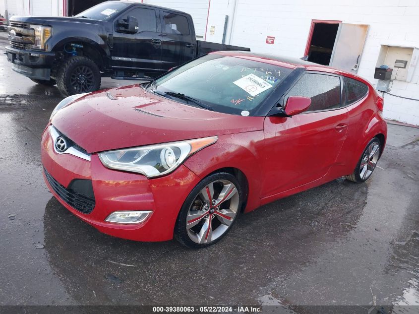 2013 HYUNDAI VELOSTER BASE W/GRAY - KMHTC6AD8DU107364