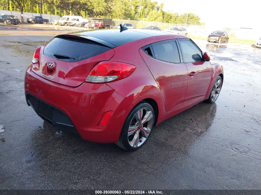 2013 HYUNDAI VELOSTER BASE W/GRAY - KMHTC6AD8DU107364