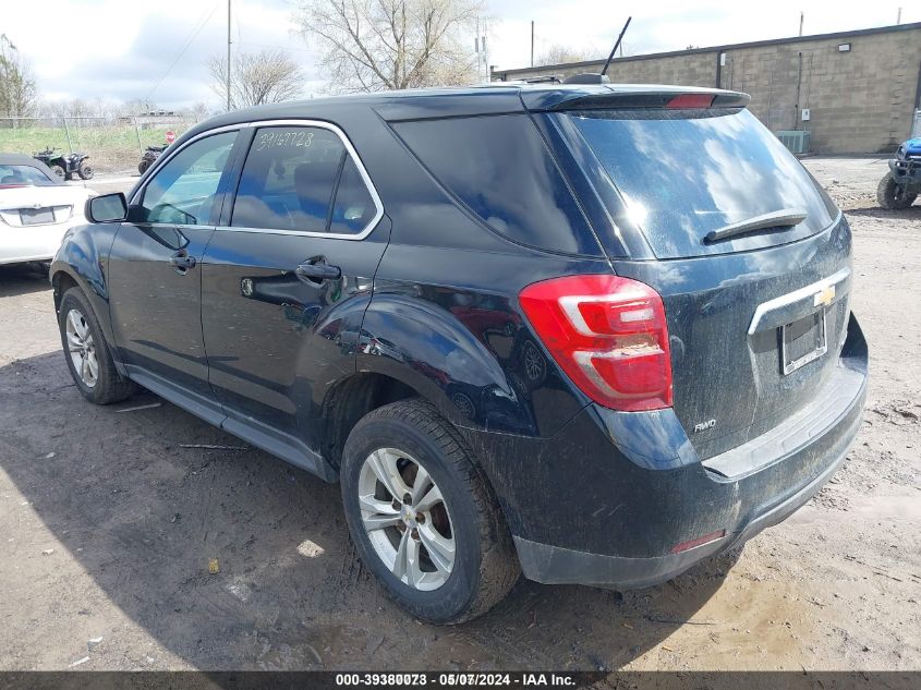 2016 Chevrolet Equinox Ls VIN: 2GNFLEEK7G6234315 Lot: 39380073