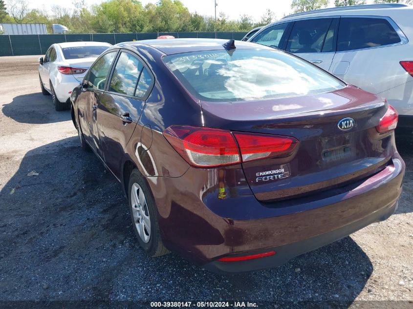 2017 Kia Forte Lx VIN: 3KPFK4A75HE084407 Lot: 39380147