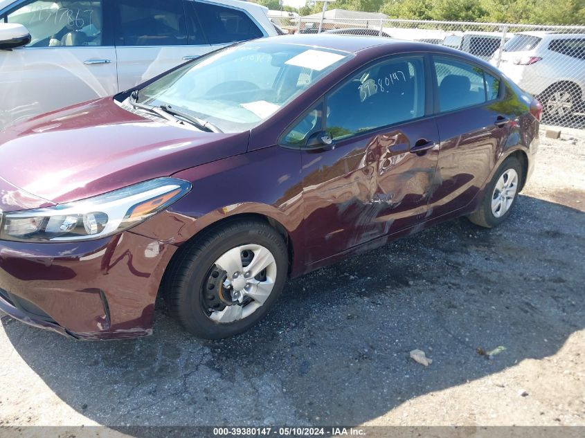 2017 Kia Forte Lx VIN: 3KPFK4A75HE084407 Lot: 39380147