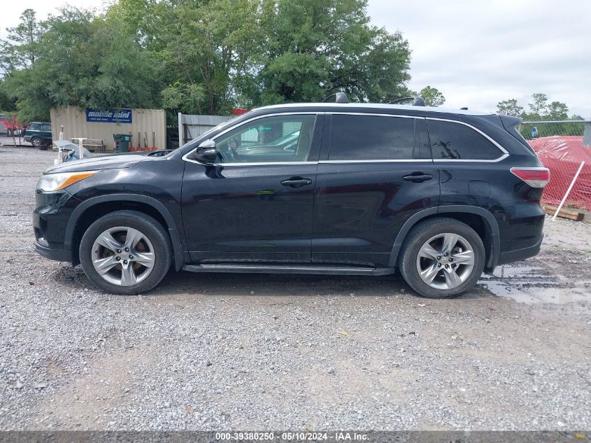 2015 Toyota Highlander Limited Platinum V6/Limited V6 VIN: 5TDDKRFHXFS144674 Lot: 39380250