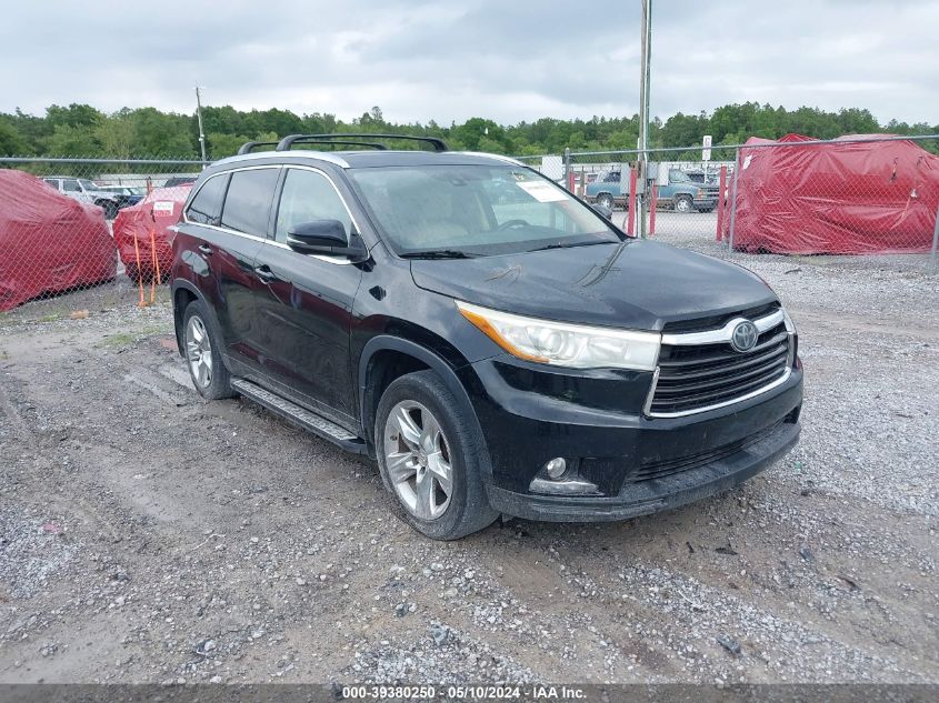 2015 Toyota Highlander Limited Platinum V6/Limited V6 VIN: 5TDDKRFHXFS144674 Lot: 39380250