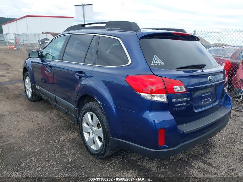 2011 Subaru Outback 2.5I Premium VIN: 4S4BRBGC7B3407854 Lot: 39380252