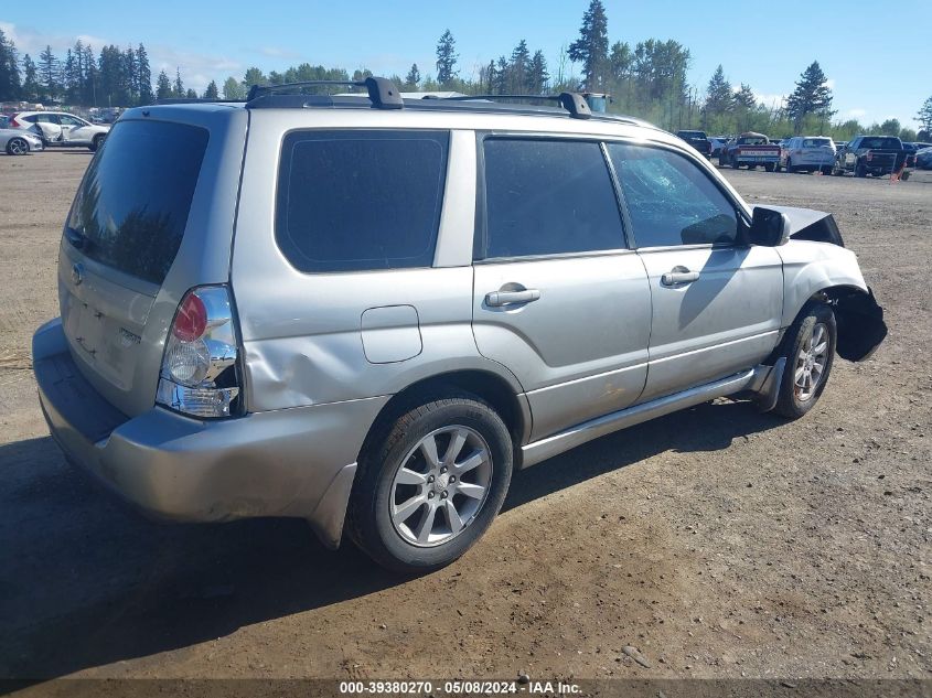 2006 Subaru Forester 2.5X VIN: JF1SG65666H752726 Lot: 39380270