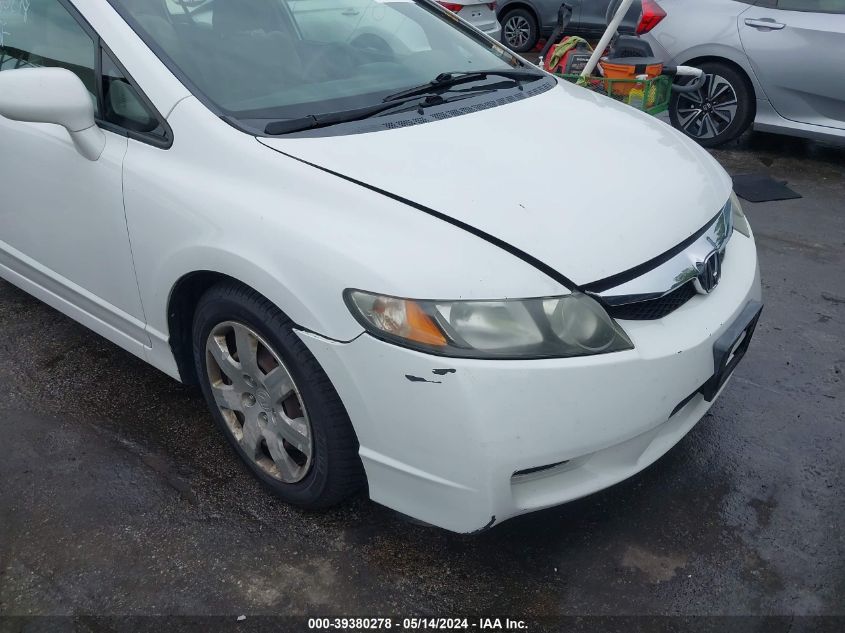 2009 Honda Civic Lx VIN: 2HGFA16599H360586 Lot: 39380278