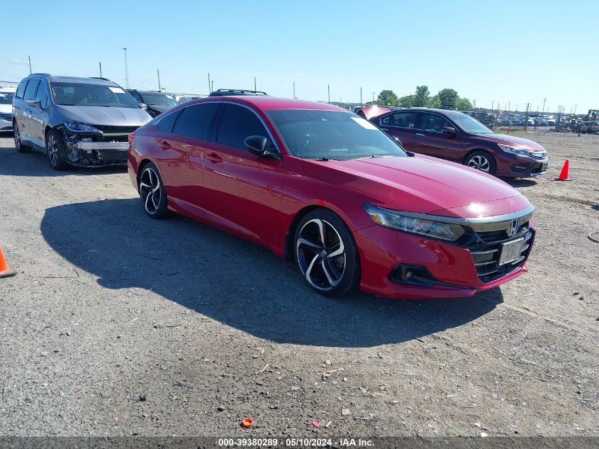 2021 Honda Accord Sport VIN: 1HGCV1F35MA090110 Lot: 39380289