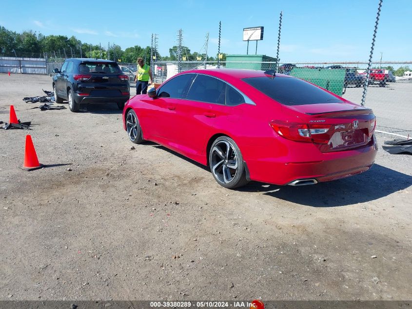 2021 Honda Accord Sport VIN: 1HGCV1F35MA090110 Lot: 39380289