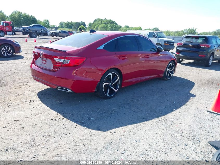 2021 Honda Accord Sport VIN: 1HGCV1F35MA090110 Lot: 39380289