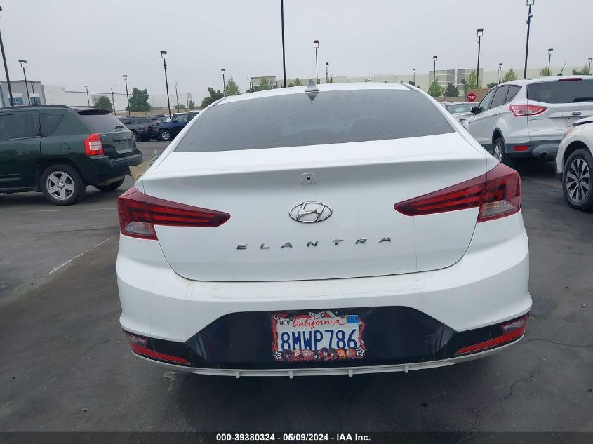 2019 HYUNDAI ELANTRA SEL/VALUE/LIMITED - 5NPD84LF4KH418813