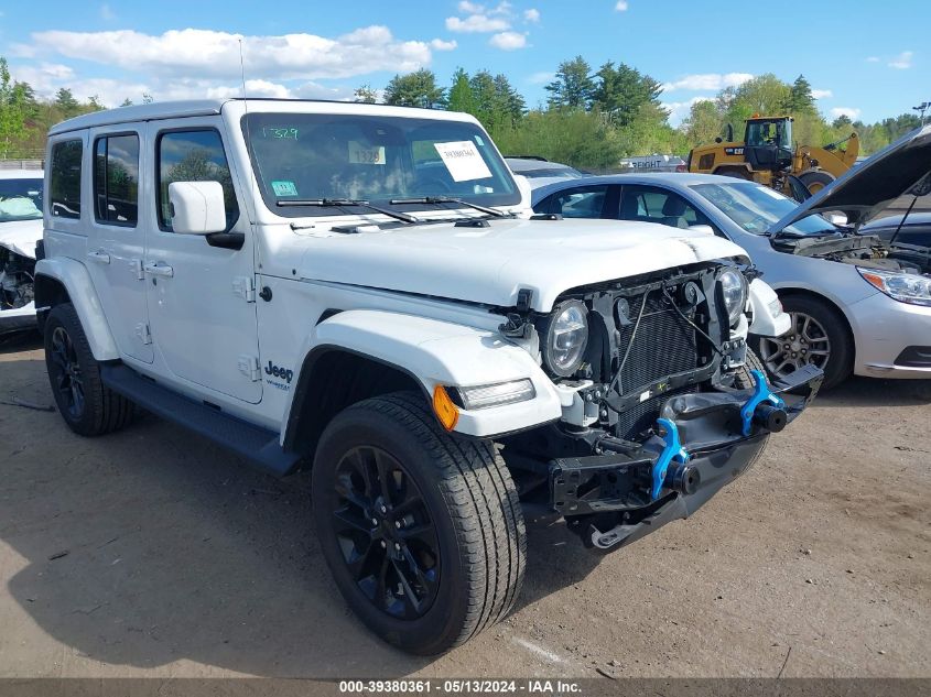 2021 Jeep Wrangler 4Xe Unlimited High Altitude 4X4 VIN: 1C4JJXP68MW784077 Lot: 39380361