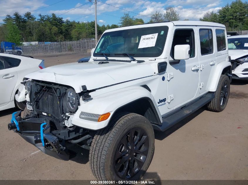 2021 Jeep Wrangler 4Xe Unlimited High Altitude 4X4 VIN: 1C4JJXP68MW784077 Lot: 39380361