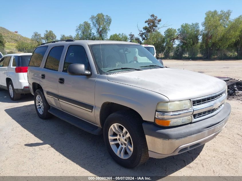 2005 Chevrolet Tahoe Ls VIN: 1GNEC13V75R142785 Lot: 39380365