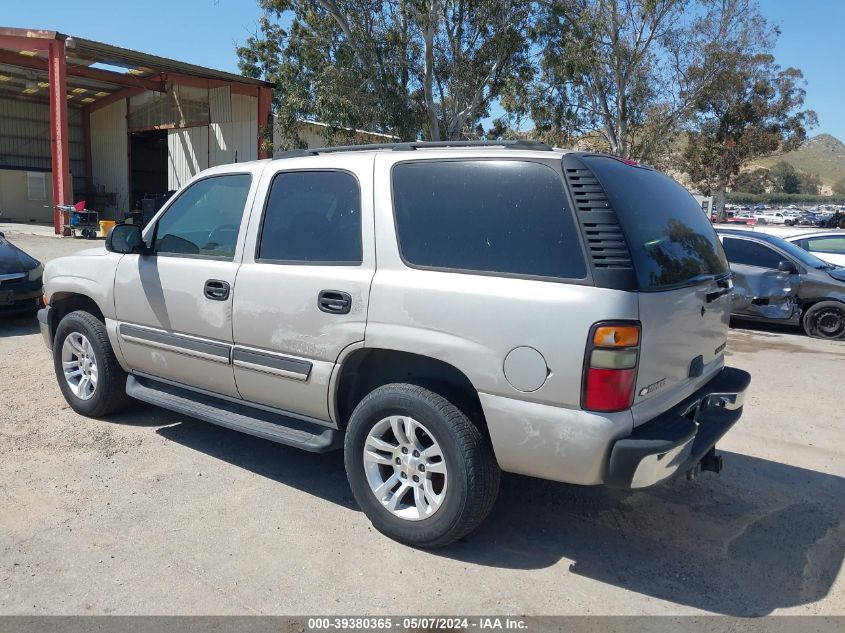 2005 Chevrolet Tahoe Ls VIN: 1GNEC13V75R142785 Lot: 39380365