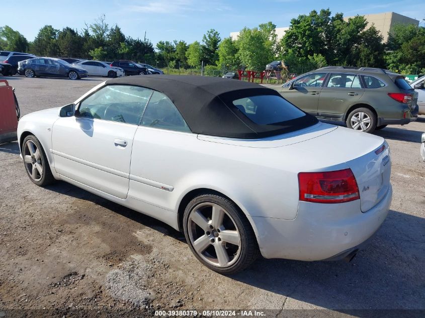 2009 Audi A4 3.2L VIN: WAUDH48H09K002597 Lot: 39380379