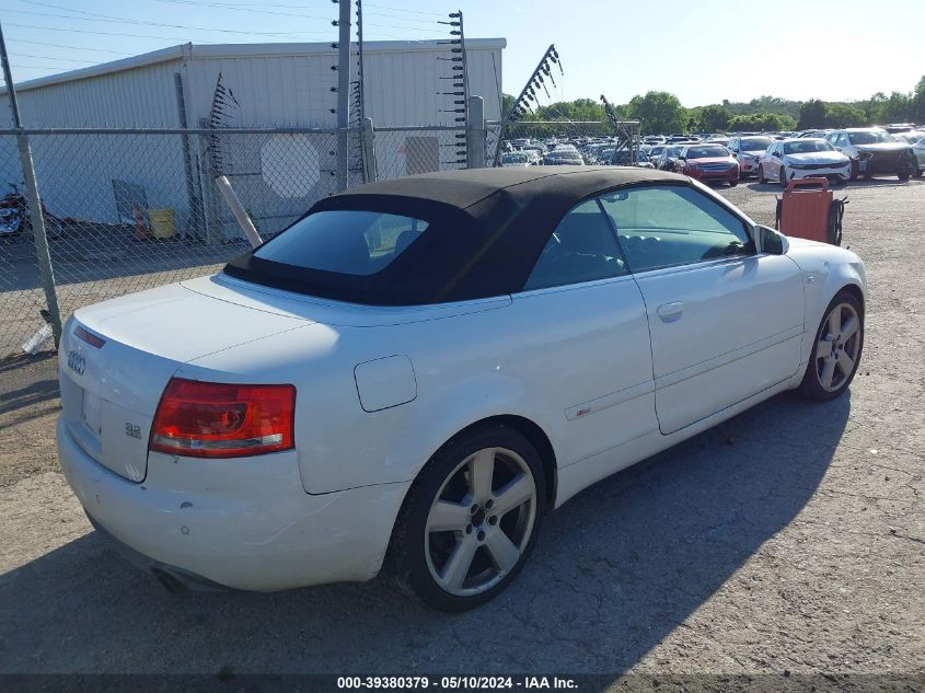 2009 Audi A4 3.2L VIN: WAUDH48H09K002597 Lot: 39380379