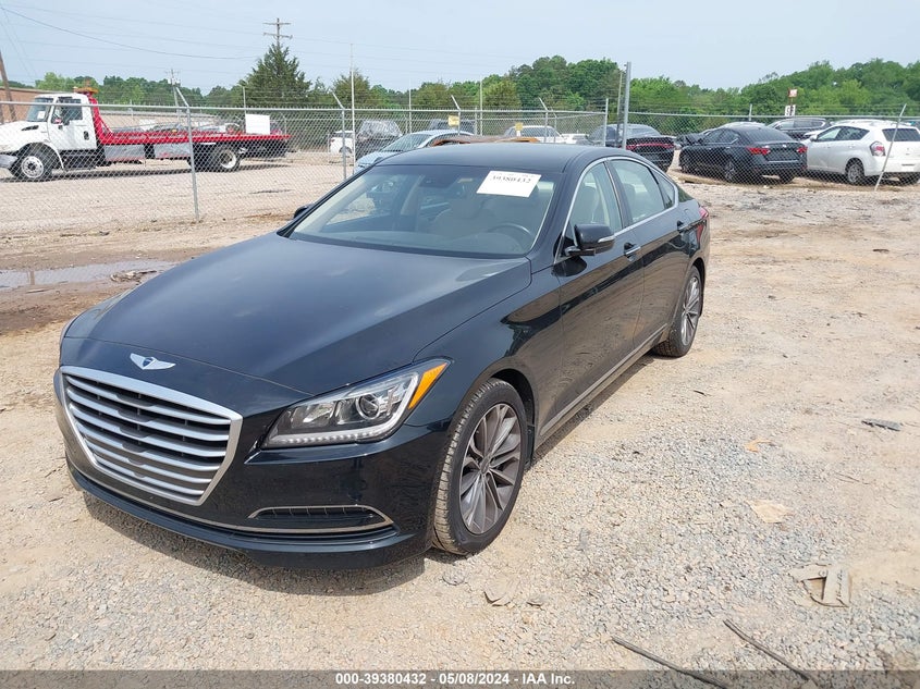 2015 Hyundai Genesis 3.8 VIN: KMHGN4JE8FU080257 Lot: 39380432