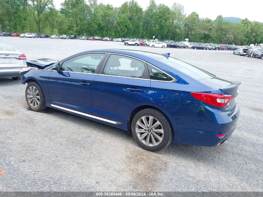 2016 Hyundai Sonata Sport VIN: 5NPE34AF0GH426078 Lot: 39380446