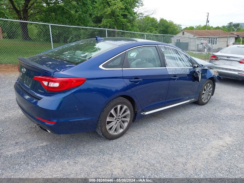 2016 Hyundai Sonata Sport VIN: 5NPE34AF0GH426078 Lot: 39380446