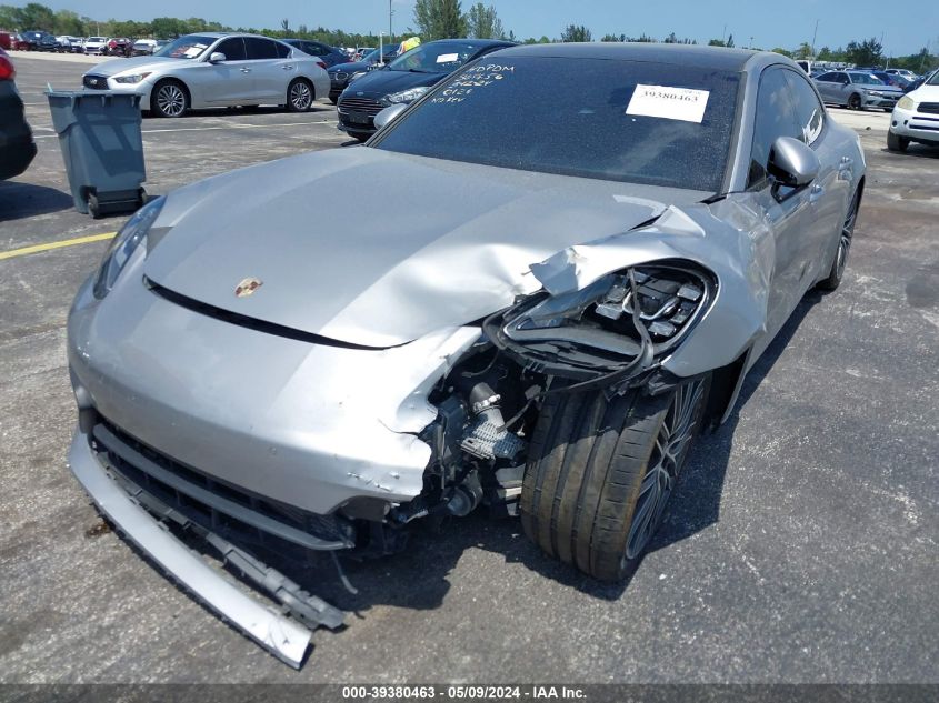 2022 Porsche Panamera 4 VIN: WP0AJ2A77NL100126 Lot: 39380463