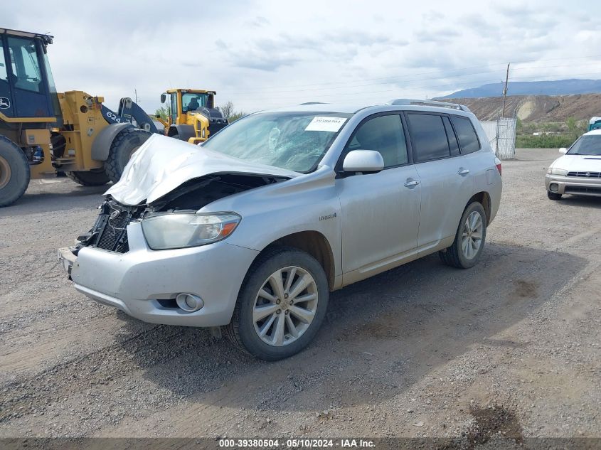 2009 Toyota Highlander Hybrid Limited VIN: JTEEW44A792037056 Lot: 39380504