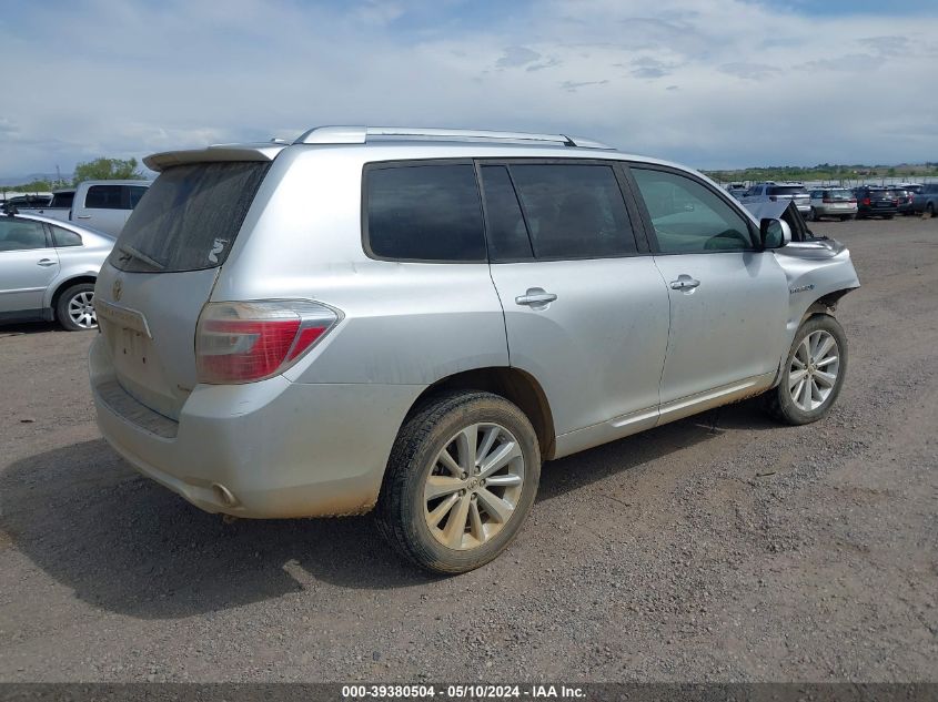 2009 Toyota Highlander Hybrid Limited VIN: JTEEW44A792037056 Lot: 39380504