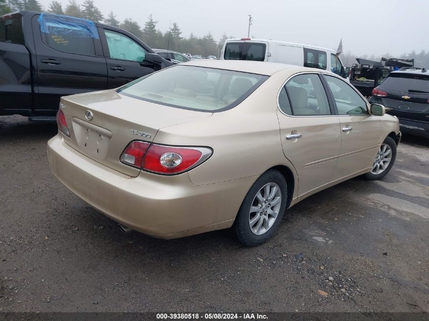 2003 Lexus Es 300 VIN: JTHBF30G130144892 Lot: 39380518