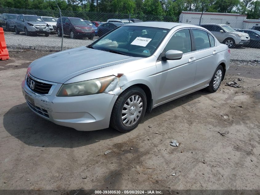 2009 Honda Accord 2.4 Lx VIN: 1HGCP26339A160582 Lot: 39380530