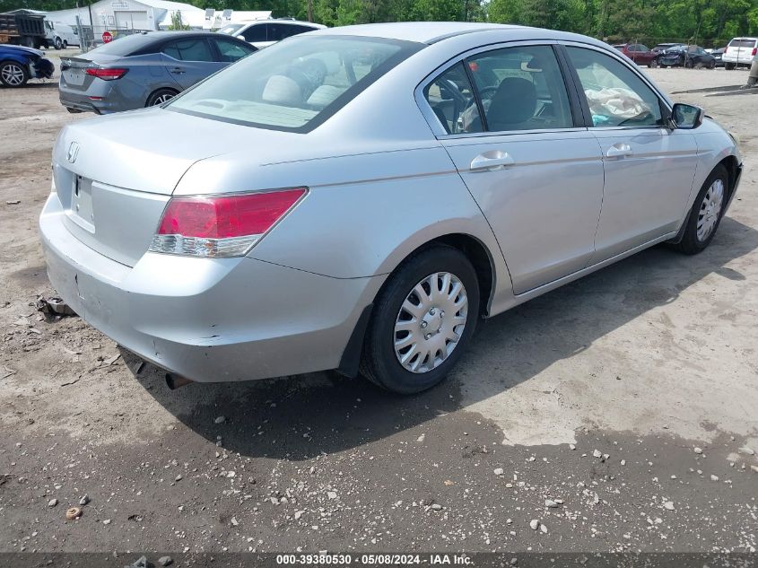 2009 Honda Accord 2.4 Lx VIN: 1HGCP26339A160582 Lot: 39380530