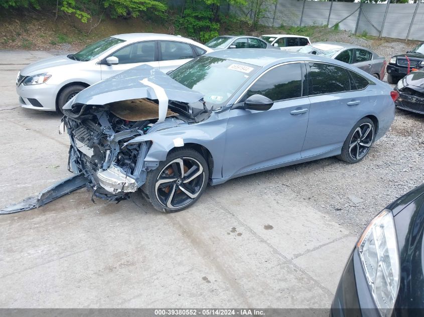 2022 HONDA ACCORD 1.5L I-4 DI, DOHC, V(VIN: 1HGCV1F34NA051848