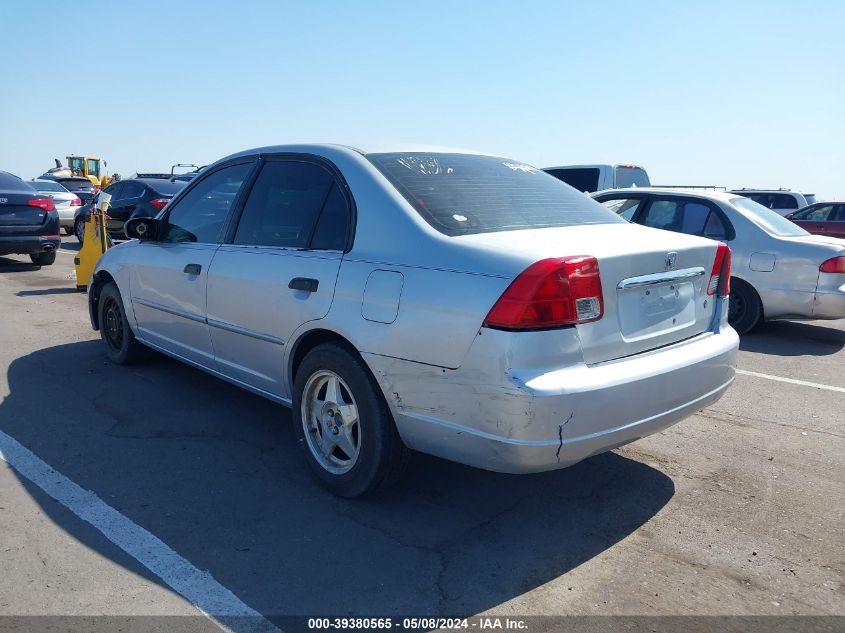 2001 Honda Civic Lx VIN: 1HGES16561L069978 Lot: 39380565