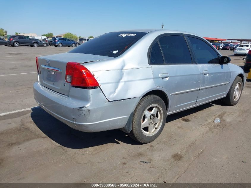 2001 Honda Civic Lx VIN: 1HGES16561L069978 Lot: 39380565