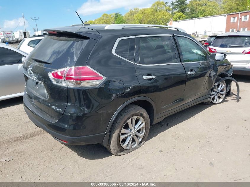 2016 Nissan Rogue Sv VIN: 5N1AT2MV7GC894449 Lot: 39380566