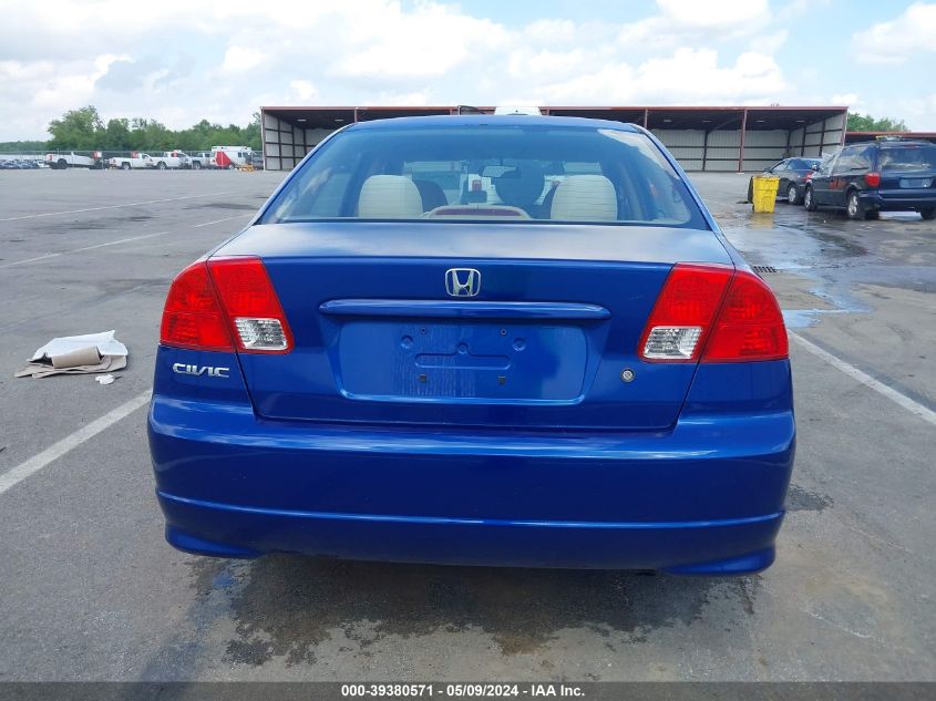 2004 Honda Civic Vp VIN: 2HGES16324H573444 Lot: 39380571