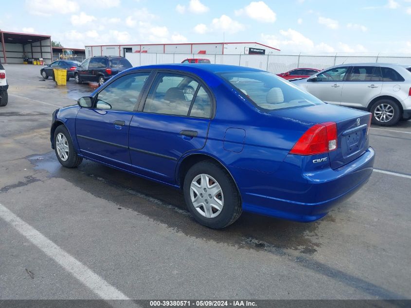 2004 Honda Civic Vp VIN: 2HGES16324H573444 Lot: 39380571