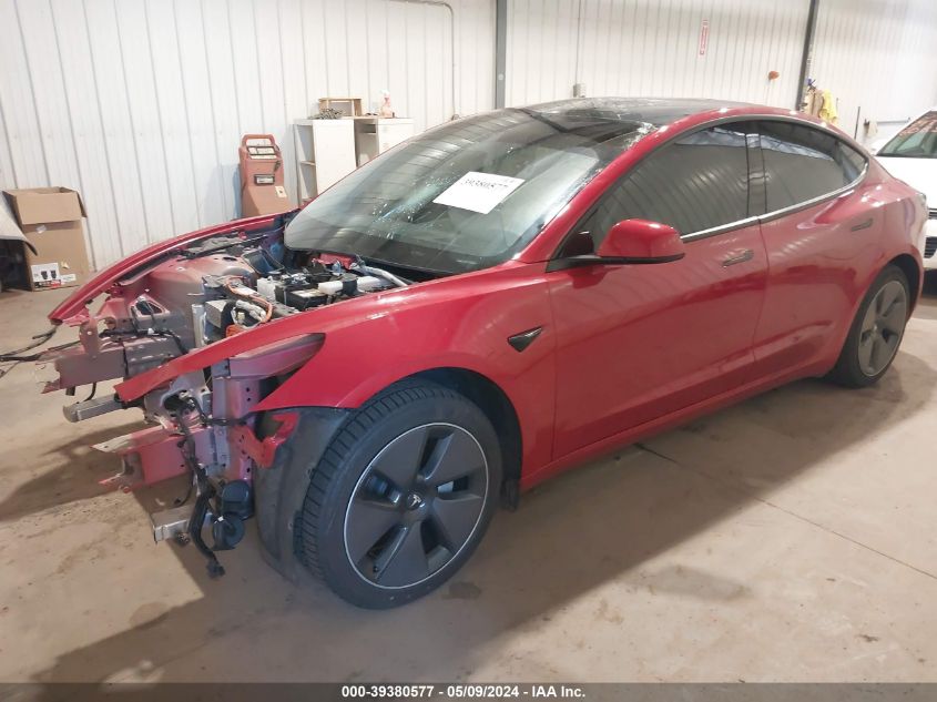 2021 Tesla Model 3 Long Range Dual Motor All-Wheel Drive VIN: 5YJ3E1EB3MF849481 Lot: 39380577