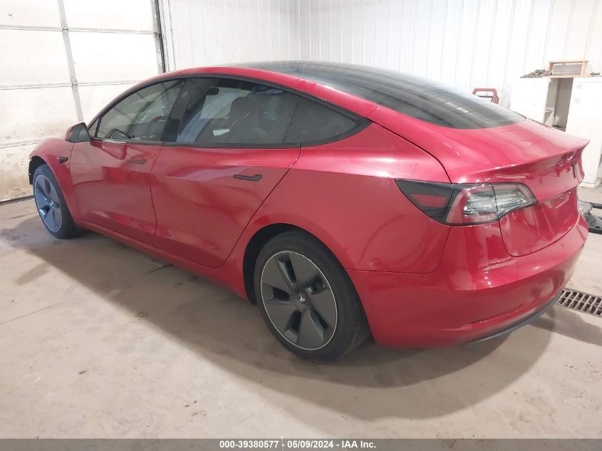 2021 Tesla Model 3 Long Range Dual Motor All-Wheel Drive VIN: 5YJ3E1EB3MF849481 Lot: 39380577