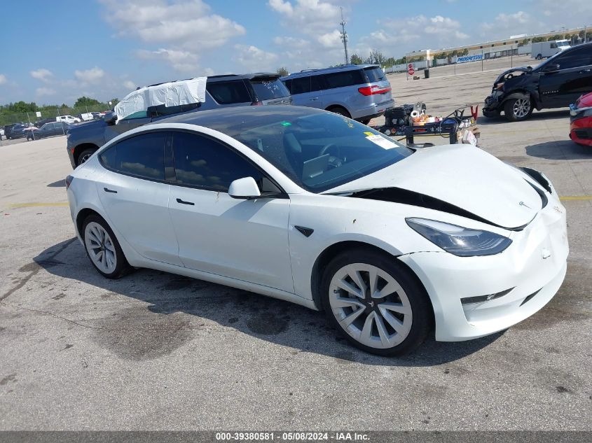 2023 Tesla Model 3 Rear-Wheel Drive VIN: 5YJ3E1EA4PF555051 Lot: 39380581