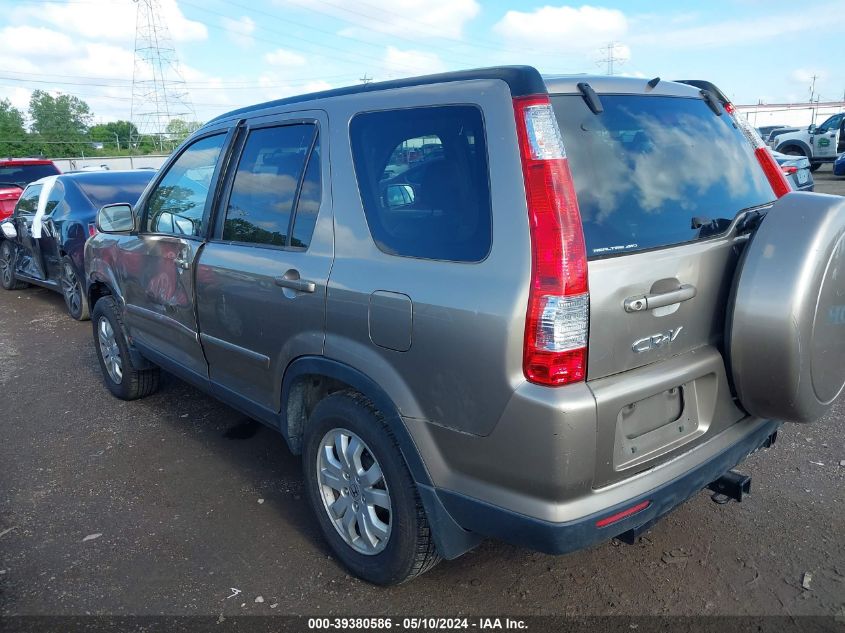 2006 Honda Cr-V Se VIN: JHLRD78946C029020 Lot: 39380586