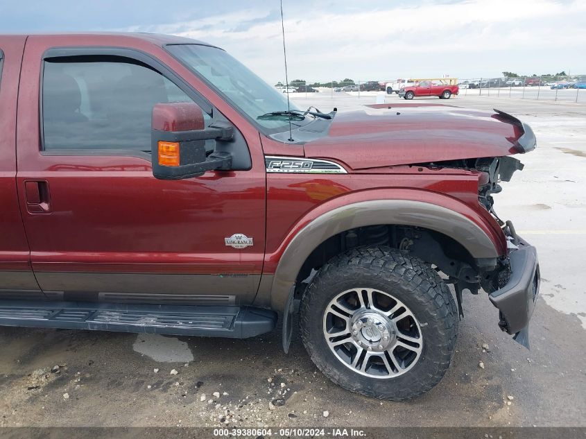 2015 Ford F-250 Lariat VIN: 1FT7W2BT2FEB68511 Lot: 39380604