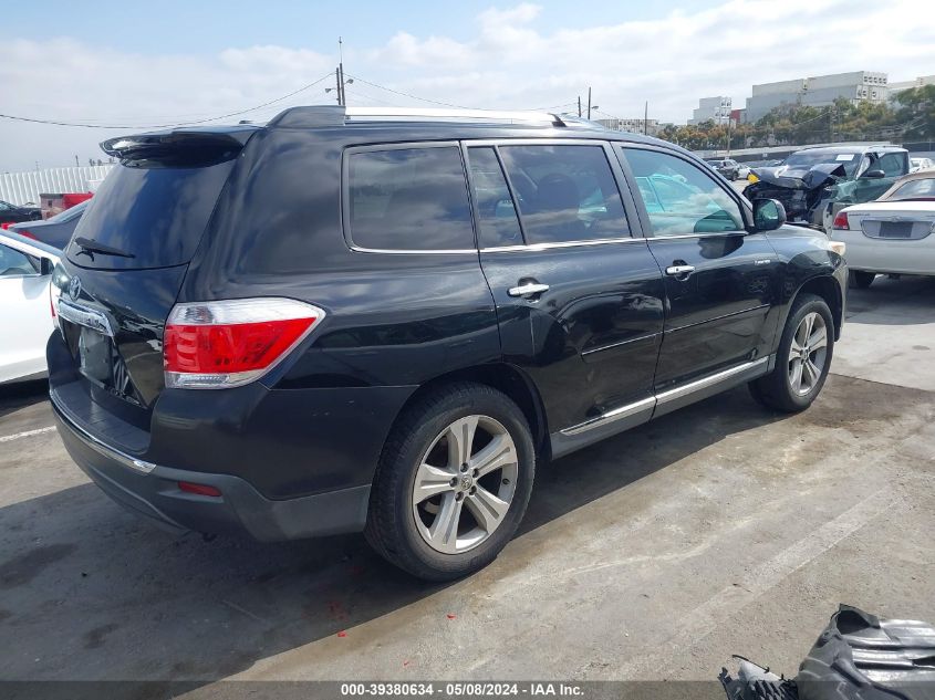 2013 Toyota Highlander Limited V6 VIN: 5TDYK3EH1DS095247 Lot: 39380634