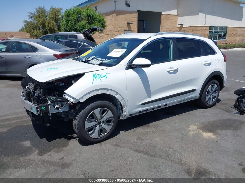 2022 Kia Niro Lx VIN: KNDCB3LC7N5515022 Lot: 39380636