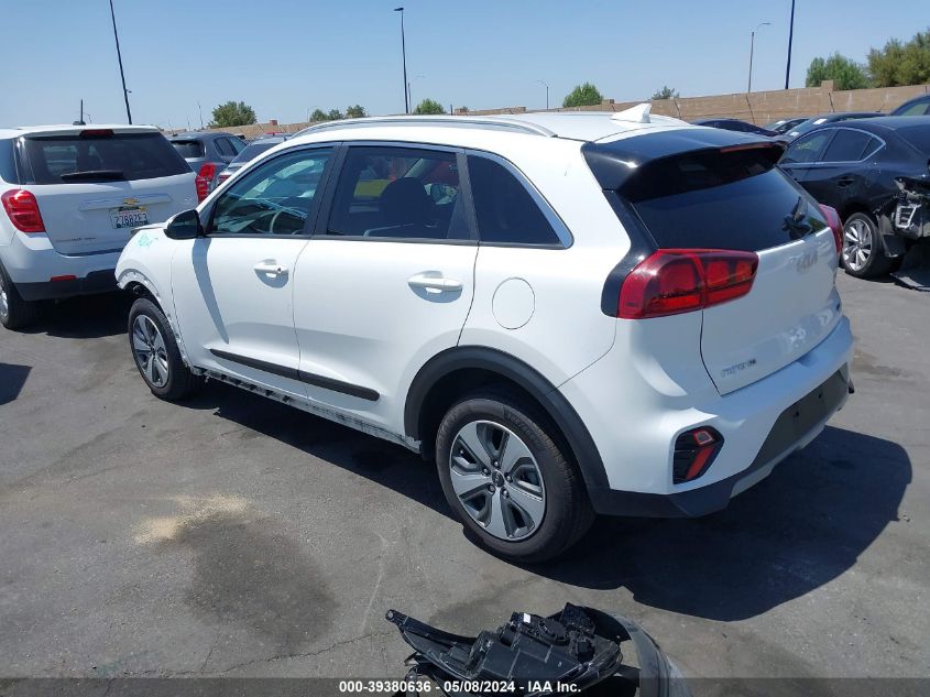 2022 Kia Niro Lx VIN: KNDCB3LC7N5515022 Lot: 39380636