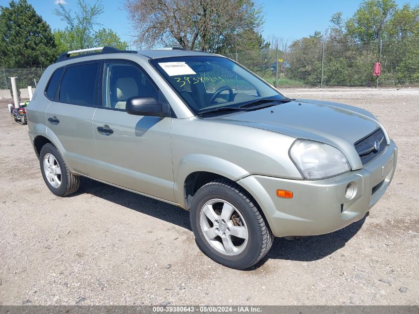 2007 Hyundai Tucson Gls VIN: KM8JM12B17U496650 Lot: 39380643