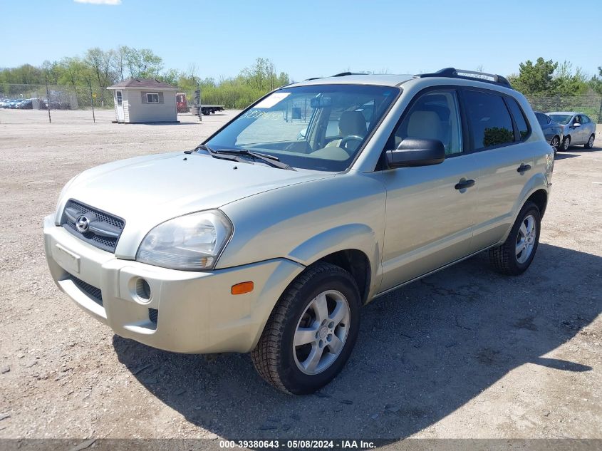 2007 Hyundai Tucson Gls VIN: KM8JM12B17U496650 Lot: 39380643